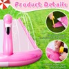 Foilswirl 20ft 3D Flamingo Slip Water Slide Double Lane Lawn
