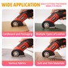 Sturasy Cardboard Cutter with Safety Lock, Red Cordless Electric Scissors