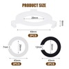 6Pcs Plastic Lampshade Reducer Ring Set, E27 to E14 Lampshade
