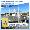 Replacement for GEM Remote 7240 Transmitter for Boat Lift, 3