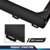 PIT66 Glossy Black Front Fog Light Outer Bezel Cover Set,