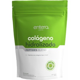 Entera | Colágeno Hidrolizado 300g, Péptidos de Colágeno Tipo I, II y III, Suplemento Alimenticio