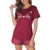 GAESHOW Women's Pyjamas Set Short Sleeve Cotton Pjs Set Summer