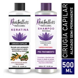Alaciante Brasilero Permanente Keratina + Shampoo Kit