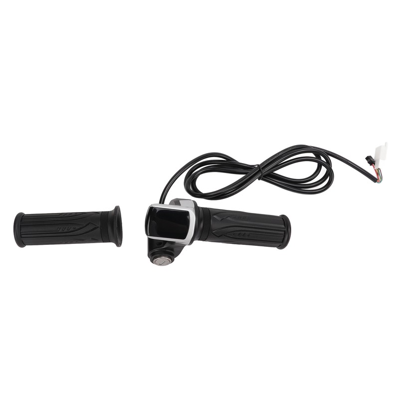 LED Display Electric Bike Throttle Grip Handlebar with Battery Indicator