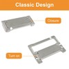 MOROBOR 4Pcs Nickel Pocket Doors Drawer Handle Flush Ring Pull,