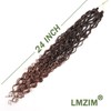 LMZIM 24 inch Goddess Locs Crochet Hair 8 Packs Boho