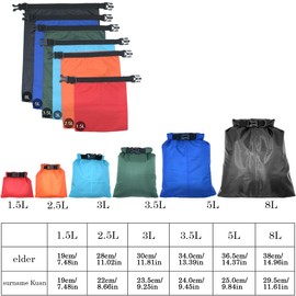 LICQIC Waterproof Dry Bag, Drybag Canoe Bag, Dry Sacks Waterproof Bag, Sky Blue, 3 Litre