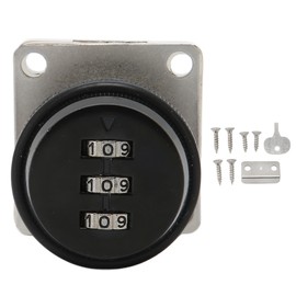 Combination Cam Lock Zinc Alloy Keyless Password Drawer Lock for Home Office Wardrobe Locker Black