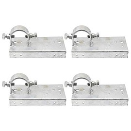 Chain Link Fence 1 5/8" x 6" Wood to Steel Frame End Post Adapter (Pack of 4)