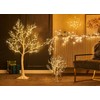 LITBLOOM Lighted Garland with Timer 120 LED Fairy Lights 6FT,
