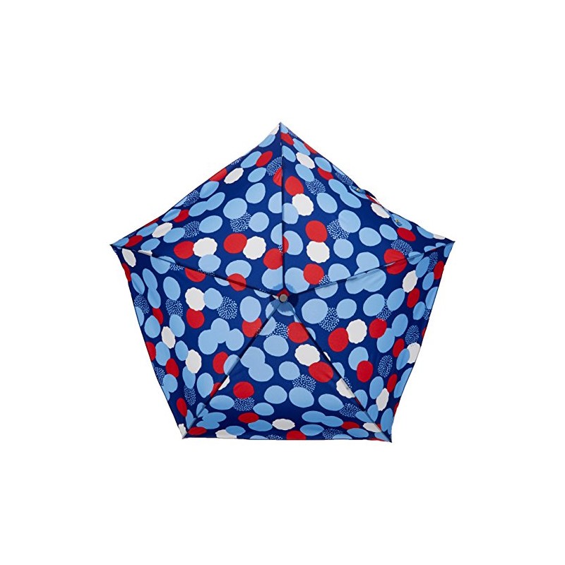 mabu MBU-LMDPT03 Folding Umbrella, Lightweight Design, Blooming Dots, Navy, 5