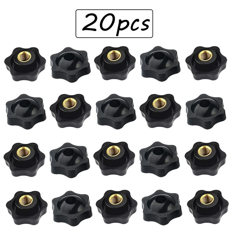 Hazrcvr Star Grip Nut M8 Pack of 20 Wing Nuts