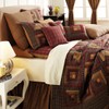 VHC Brands Millsboro Twin Quilt 70Wx90L Log Cabin Country Rustic