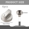 ZPSCXQ 6 Pcs Cooker Knobs Replacement, Universal Cooker Knobs, 6mm
