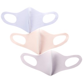 [Cross Plus Mask] PASTEL MASK (Pastel Mask), 3D Design Mask, Washable, 3D Design, UV Treatment, Antibacterial, Odor Resistant, Stretch, 3D Construction, Washable, Women's - Pastel Masks Washable 3D Design Masks 3 Pieces Small Size rosepink