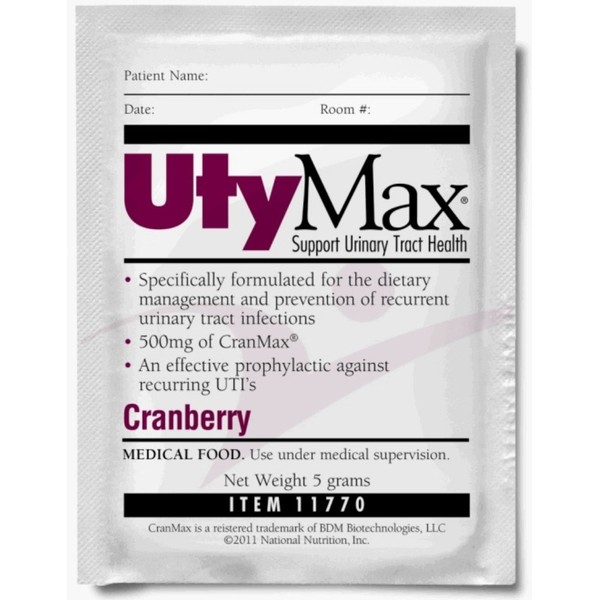 UtyMax Cranberry Drink Mix ( SUPPLEMENT PWDR, UTYMAX, 5 GRAM PKS ) 60 Each / Case