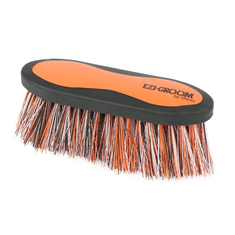 Shires 1490 Ezi-Groom Long Bristle Dandy Brush Bright Pink