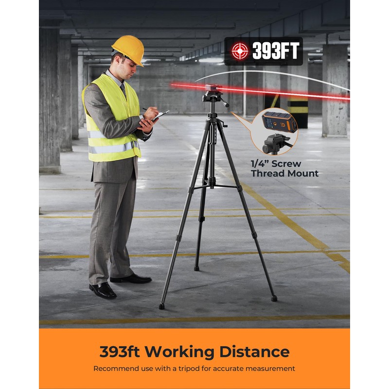 Dual Laser Measuring Tool, CIGMAN 393Ft Bilateral Laser Measurement Tool