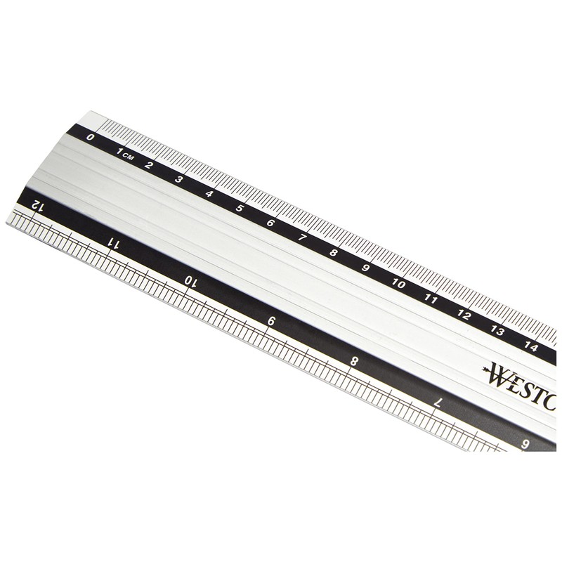 Westcott E-10191 00 12"/30cm Aluminum Ruler