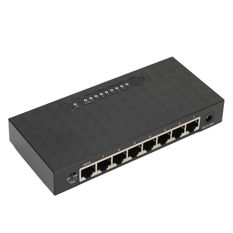 Network Switch Gigabit 1000Mps 8 Ports Self Adaptive Switch Ethernet