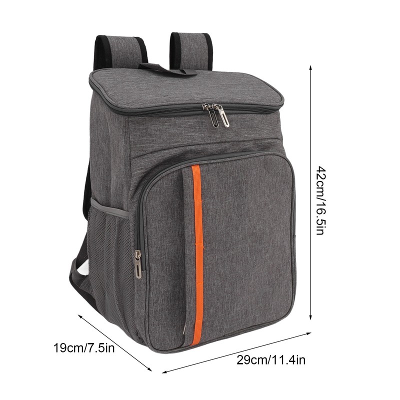 Thermal Insulated Food Delivery Backpack Oxford Cloth and PEVA 18L