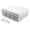 QWORK® Surface-Mounted Junction Box, Junction Box, Waterproof, Dustproof, IP65, ABS