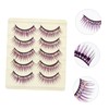 Minkissy 15pairs Exaggerated False Eyelashes with Diamond Accents for Latin
