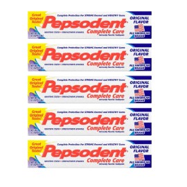 Pepsodents Complete Care Toothpaste, Original Flavor, 5.5 oz (5 Pack)