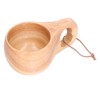 200ml Single Hole Wooden Cup with Hanging Buckle Milk Coffee