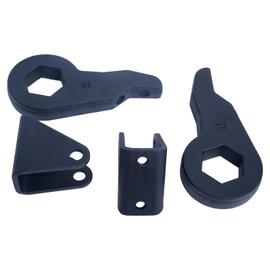 Elifecenter Forged Steel Torsion Bars Keys 1-3 inch Leveling Lift Compatible with 2001-2010 Silverado/Sierra 2500/3500 2WD/4WD 8-Lug (w/Shock Extender Brackets)