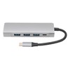 USB C Splitter Silver 5Gbps Speed Heat Dissipation Function Smart