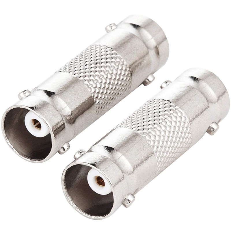RFAdapter BNC Female to Female, 2-Pack BNC Barrel Connector Coupler,