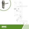Amig - Steel Plate Handles for Doors | Mod. MAI