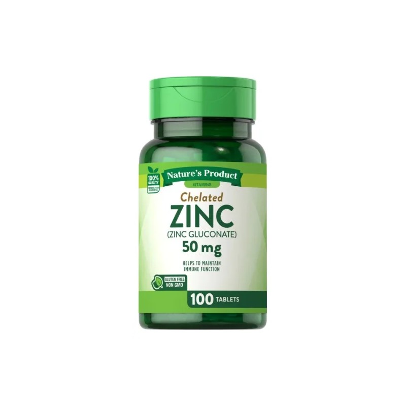 Nature Truth Suplemento Gluconato Zinc Pote 100 Tabletas Por Cada