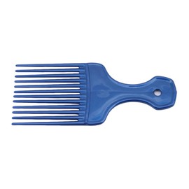 1Pc Blue Salon-Style Hair Pick and Barber Comb - Pick Comb for Curly Hair and Parting Care for Thick Quality Barber Supplies, Styling Tools and Appliances