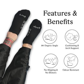 Paire - Unisex Active Ankle Socks | Extra Breezy & Ultra Sporty | Non-Slipping & No Blisters | Seamless Socks | Compression Socks with Supreme Breezeblend | Aussie Merino Wool | 90° Angle Socks