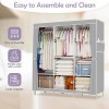Design New Portable Closet Wardrobe Clothes Rack Storage Organizer Shelf