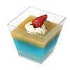 50 Pack 8 oz Plastic Dessert Cups with Lids and