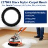 FIX ZHANG 237049 Black Nylon Carpet Brush Replacement for Oreck