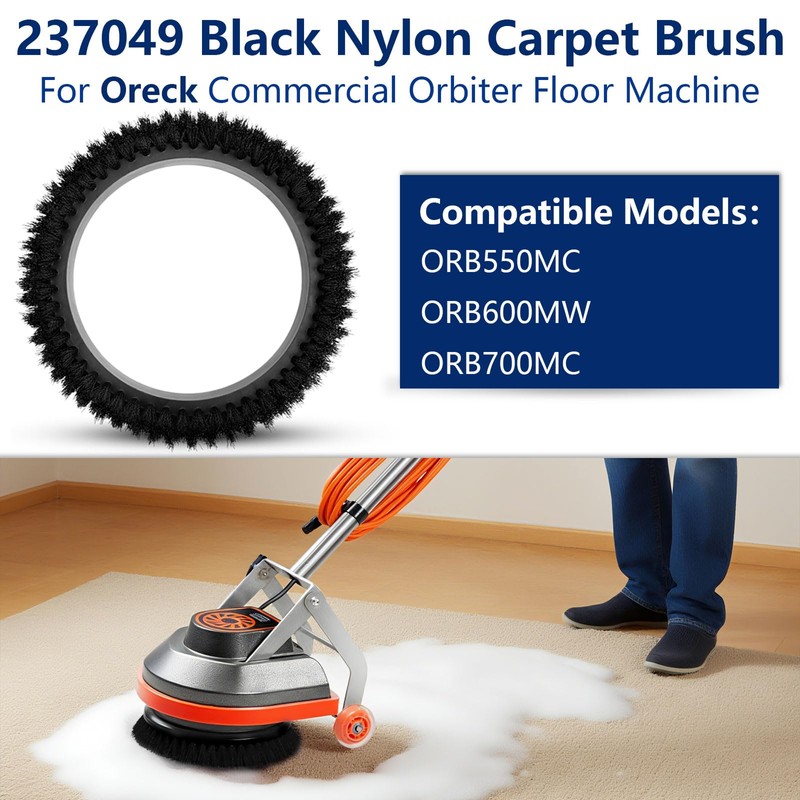 FIX ZHANG 237049 Black Nylon Carpet Brush Replacement for Oreck