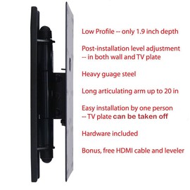 VideoSecu TV Wall Mount for Sony KDL-19M4000 KDL-19M4000/S KDL-26N4000 KDL-26M4000 KDL-26M4000/R KDL-26S3000 KDL-32XBR6 KDL-32N4000 KDL-32M4000 KDL-32M4000/R KDL-32L4000 KDL-32S3000 KDL-32M300032 AB4