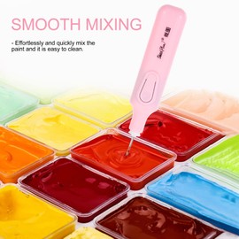 1 Set Electric Pigment Stirrer Mixer, Electric Pigment Ink Mixer, Electric Gouache Paints Mixer Color Stirrer Hand- held Electric Mixer for Art Gouache Painting Drawing