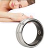Smart Ring Silver IP68 Waterproof Pedometer Sleep Fitness Monitoring Remote