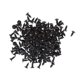YINETTECH 200 x Black 3/4 Inch Picture Photo Frame Knobs Fasteners with 200 Pieces Screws Hanging Pictures Photos Drawing
