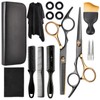 15 Stück Friseurschere Satz, 6.7 Zoll Professionelle Effilierschere, Friseurschere Superscharf,