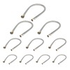 10-Pack HeSun 20-Inch Stainless Steel Braided Faucet Hose, 1/2" FIP