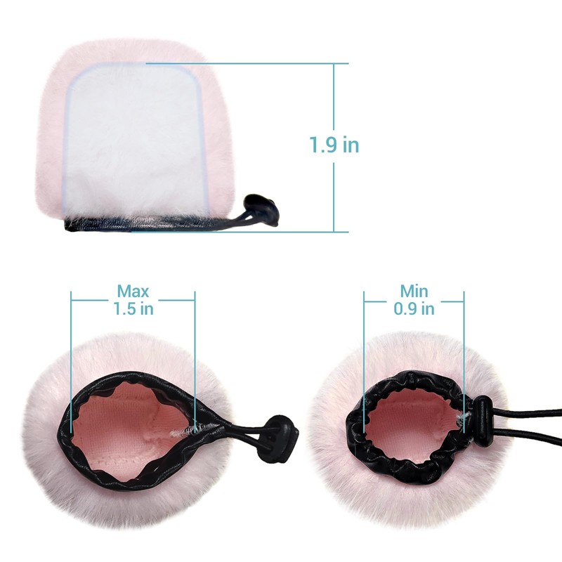 Cubilux Furry Windscreen Compatible with Apogee HypeMic, MIC Wind Muff,