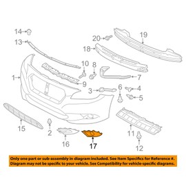 Subaru 2015-2017 Subaru Legacy Right Side Fog Light Lamp Cover Bezel OEM 57731AL06A