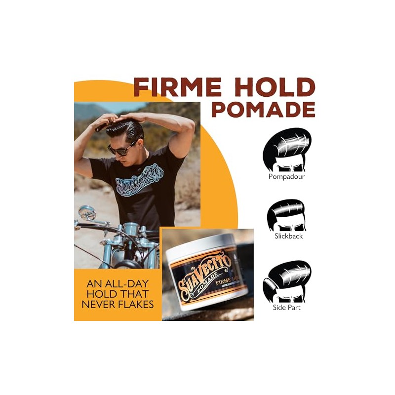 Suavecito Pomade Firme (Strong) Hold 4 oz